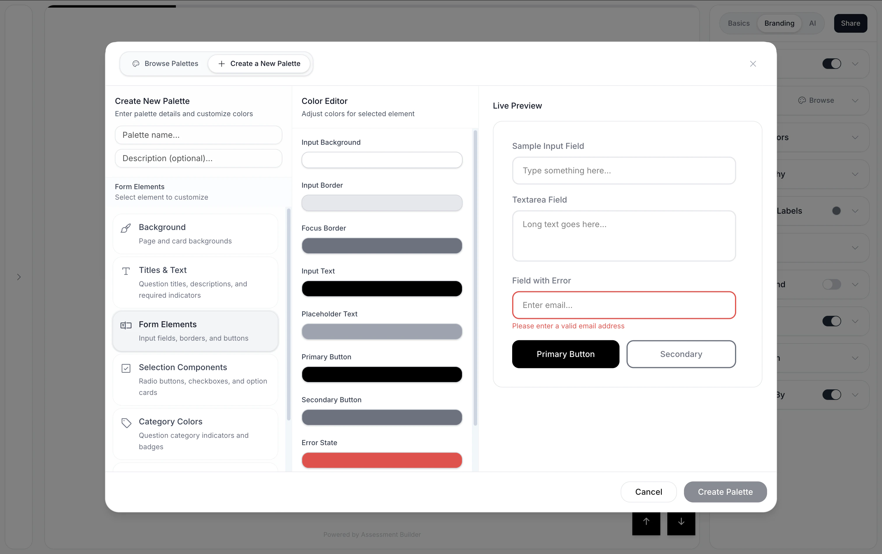 Custom Color Palettes